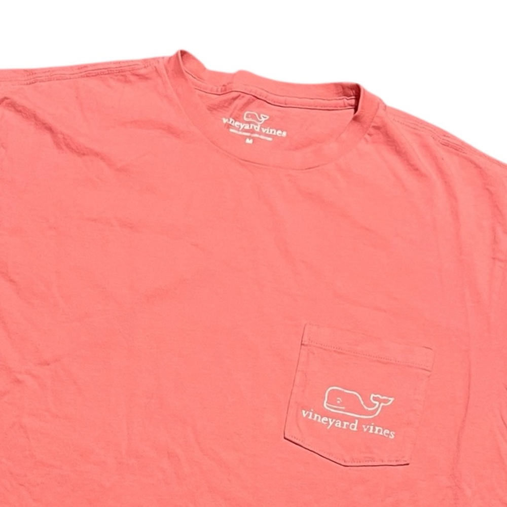 Vineyard Vines Pink/Salmon Long Sleeve Graphic Tee Men’s Size Medium